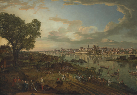 Widok Warszawy od strony Pragi, Bernardo Bellotto