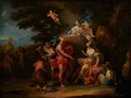 Louis de Boullogne (?) (Paryż, 1654–1733, Paryż) "Bachus i Ariadna", przed 1733